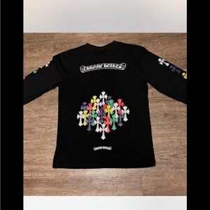 Chrome Hearts Kids Multicolor Cross Long Sleeve Tee